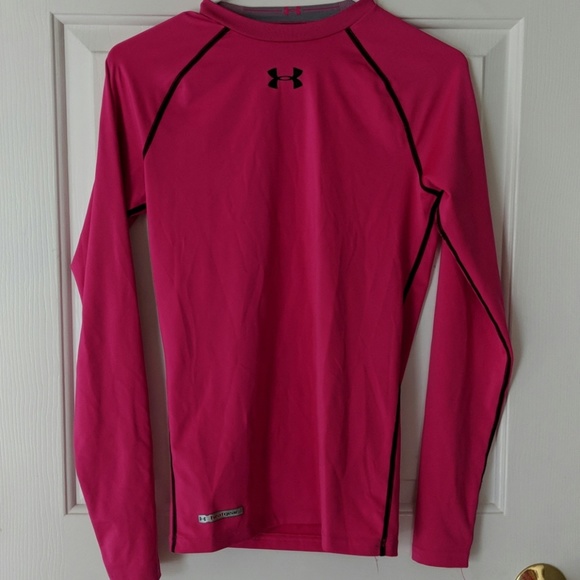 Under Armour Tops - Womans Under armour pink heatgear long sleeve